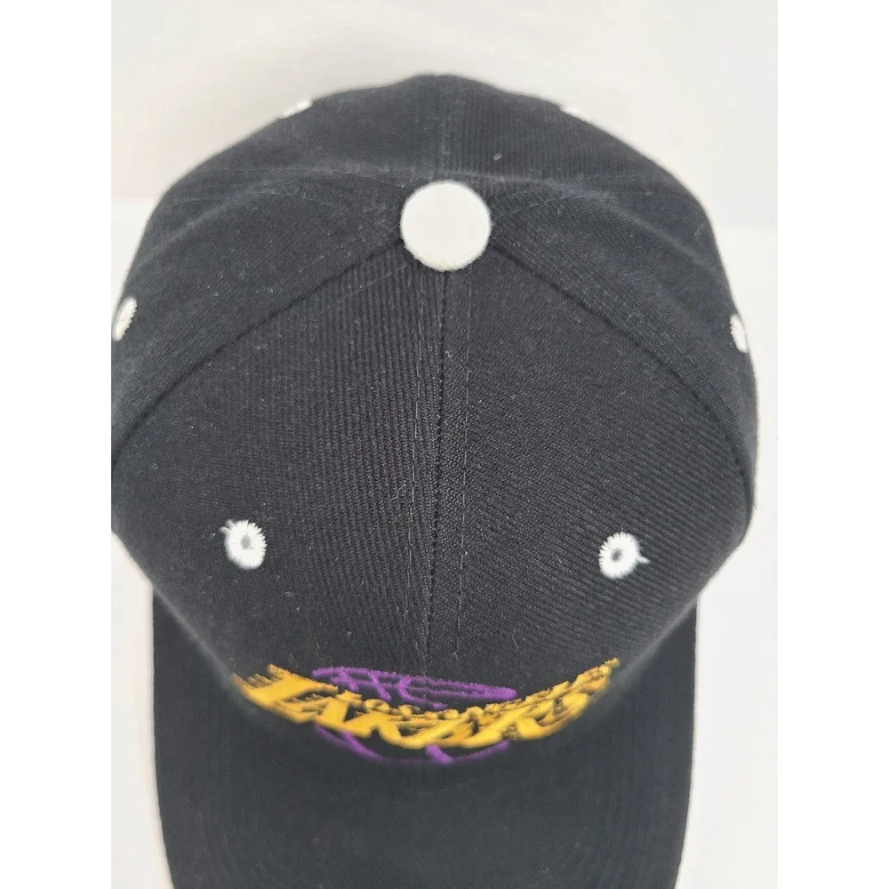 Los Angeles Lakers NBA Basketball Hat Black Embroidered Adjustable Baseball Cap